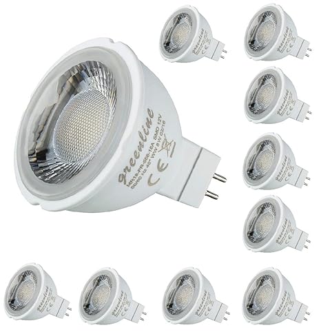 - 10er Packung - 8W Greenline® LED MR16 / GU5.3 50 Watt Ersatz 12V warmweiß #396