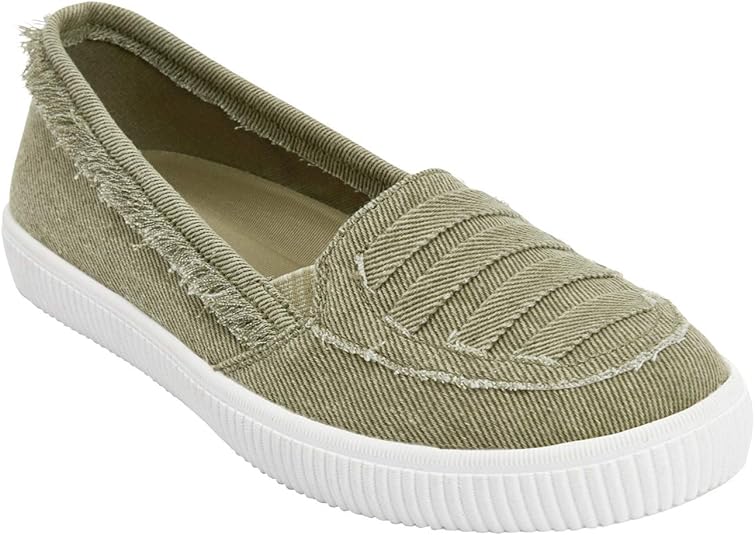 womens wide width slip ons