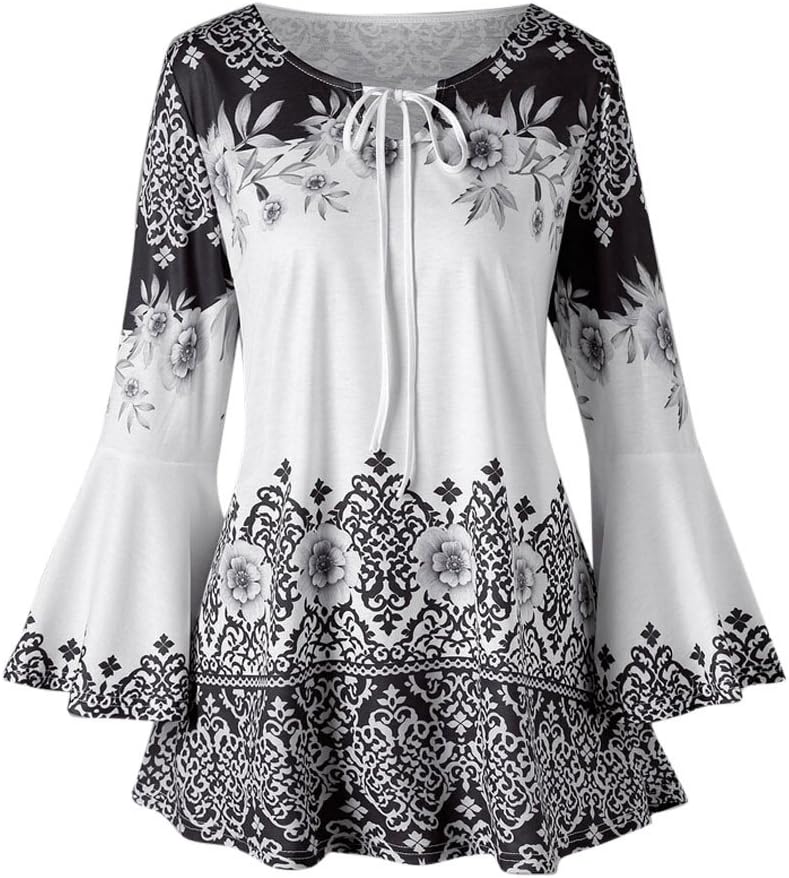 Toimoth Tops s,Toimoth Women Three Quarter d Circular Neck Tops T-Shirt Blouse