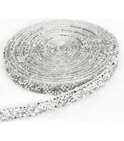 4 Rollos De Cinta Autoadhesiva De Diamantes De Estrás - Brillante, 2mm, Para Manualidades Y Decoración