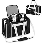 Boxing Gym Duffle Bag, Breathable Mesh Gym Bag for Boxing Gear | Wet Pocket, Privacy Pocket & Removable Shoulder Strap, Multipurpose Muay Thai, MMA, BJJ, Jiu Jitsu, Wrestling Workout Bag