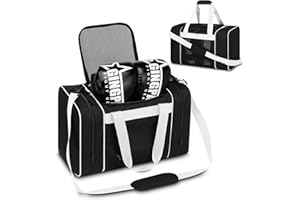 DOKSMERIA Boxing Gym Duffle Bag, Breathable Mesh Gym Bag for Boxing Gear | Wet Pocket, Privacy Pocket & Removable Shoulder Strap, Multipurpose Muay Thai, MMA, BJJ, Jiu Jitsu, Wrestling Workout Bag