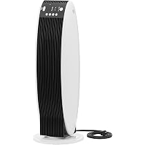 Amazon.com: Amazon Basics Digital Tower Heater White 23 Inch : Home u0026  Kitchen