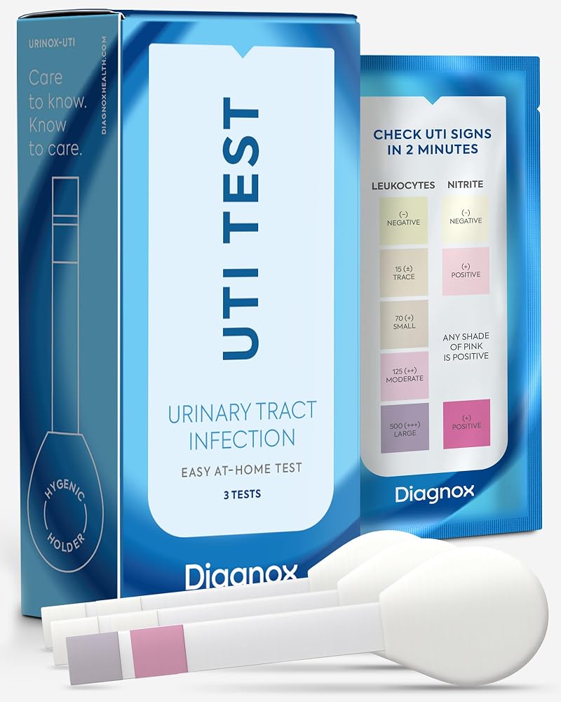 Diagnox Health UTI Test Strips - High Precision Home Testing (3 Pack)