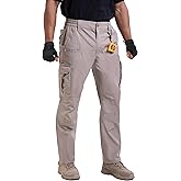 NATUVENIX Mens Work Pants Ripstop Tactical Pants for Men Lightweight Hiking Pants Men Water Resistant Cargo Pants Military
