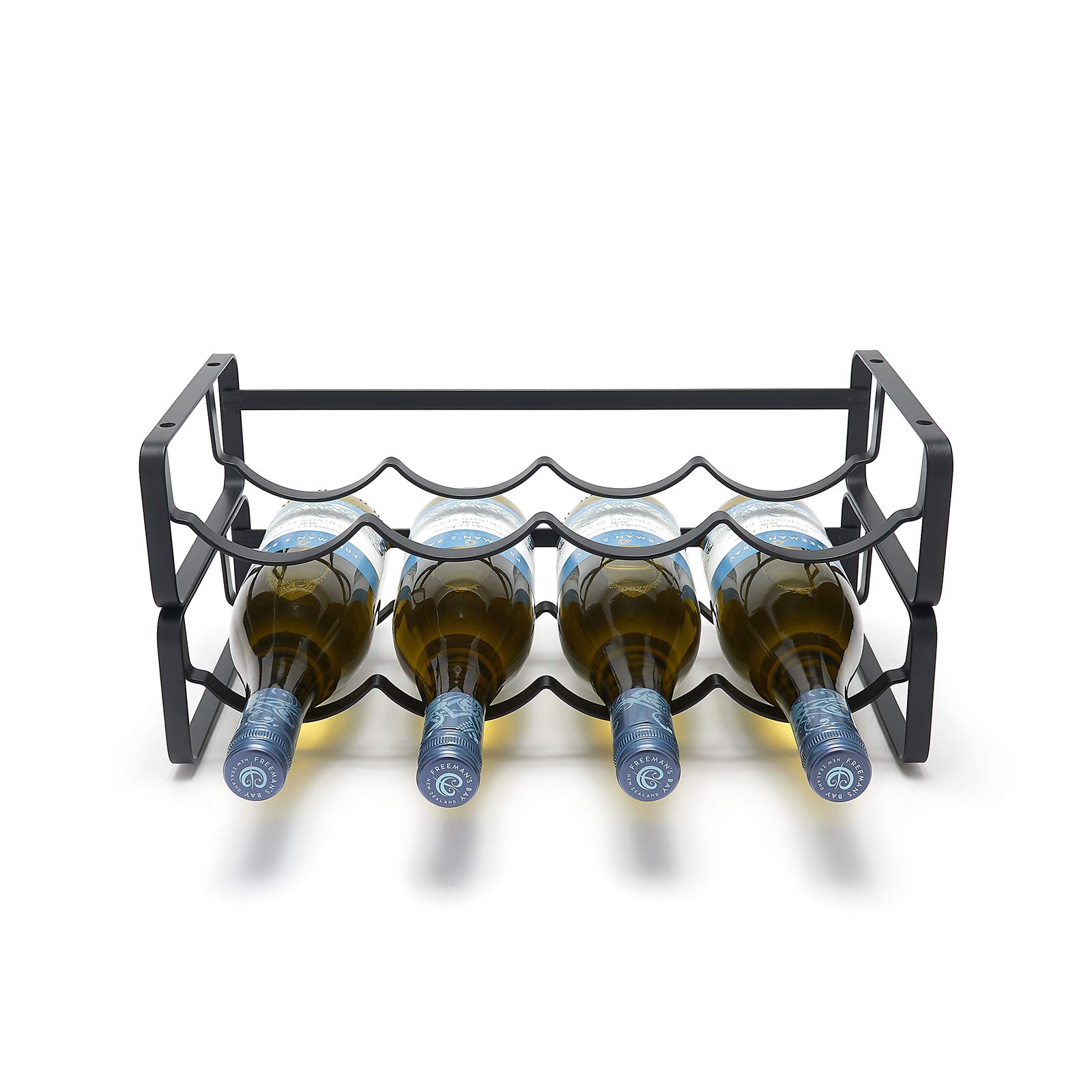 simplywire – Modular Wine Rack – Stackable Bottle Holder – Black