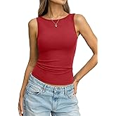 EasyGala Women Cotton Ribbed Tank High Neck Sleeveless Shirts Basic Summer Going Out Top Cute Slim Fitted Clothes 2026