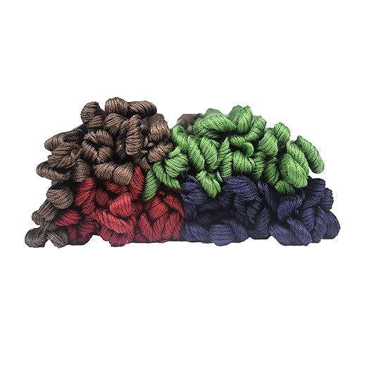 iCraft Hand Embroidered Cotton Thread Skeins Set (Pack of 100)