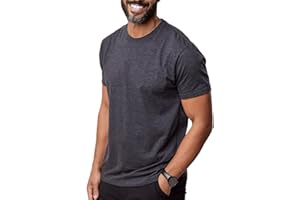 Fresh Clean Threads Mens Crew Neck T-Shirt - Pre Shrunk Soft Fitted Premium Tee - Men’s T-Shirts Cotton Poly