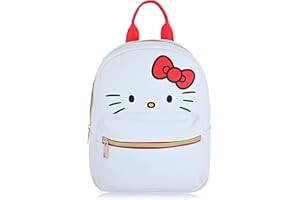 Fast Forward Sanrio Hello Kitty Backpack for Women, Men, Unisex | Cute PU Leather 10" Mini Backpack Purse Shoulder Bag | Accessories