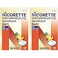 Nicorette Nicotine Gum Stop Smoking Aid, 2 mg, Fruit Chill Flavor - 200 Count