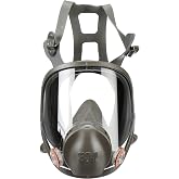 3M Full Facepiece Reusable Respirator 6900, NIOSH, Large | Large Lens, ANSI High Impact Eye Protection, Silicone Face Seal, Four-Point Harness, Comfortable Fit, Painting