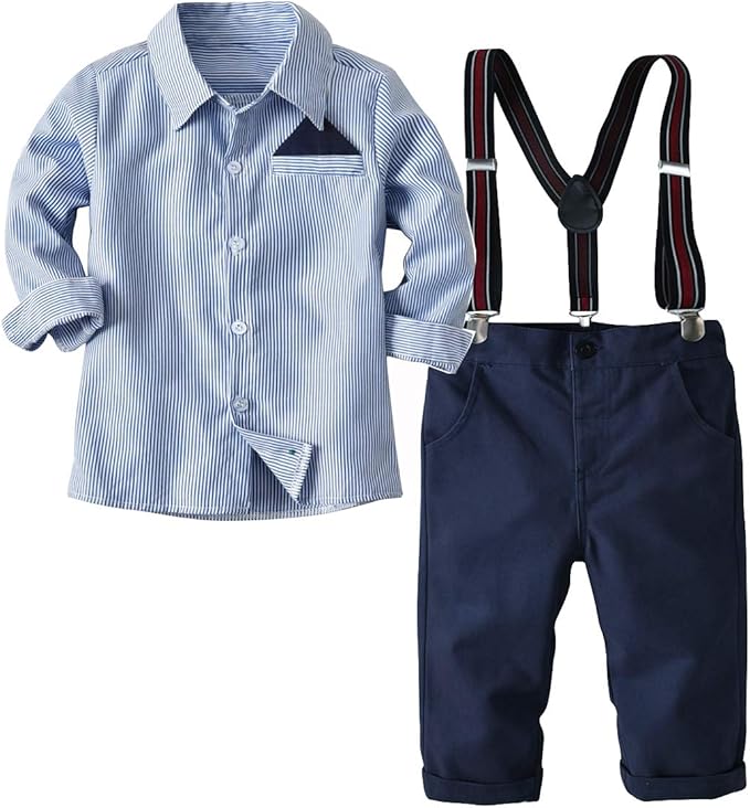 baby boy navy pants with suspenders