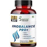 Humming Herbs INOBALANCE PRO+ Myo-Inositol with NAC, CoQ10, Shatavari, Zinc, Vitamin B6 & D3, 922 mg per Serving - 90 Capsules (45 Days) - Cellular & Antioxidant Support