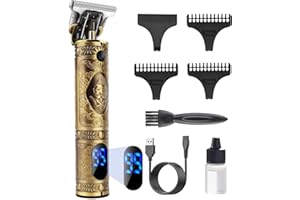 YiLFo Clippers for Hair Cutting, Beard Trimmer Cordless, Hair Clippers for Men with LED Display, T-blade Electric Hair Trimme