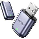 Burnt Sugar Wireless Carplay Adapter for iPhone 2026 Upgraded, Ultra-Mini USB for Apple Car Play Convert Wired to Wireless, Stable Low-Lag GPS Plug &amp; Play for iOS 10+ &amp; Cars from 2016+ (Jet Gray)