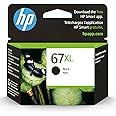 HP 67XL Black High-yield Ink Cartridge | Works with HP DeskJet 1255, 2700, 4100 Series, HP ENVY 6000, 6400 Series | Eligible
