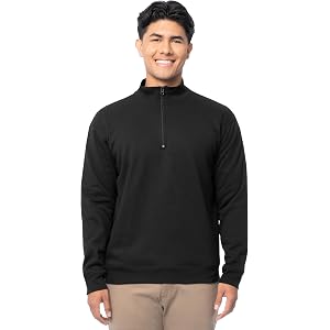 Fruit of the Loom mens Fleece Quarter-zip Pullover Sweatshirt
