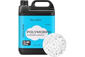 MENDELEEV STYLE 2 LBS Polymorph Moldable Plastic Beads Melting Pellets