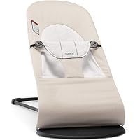 BABYBJORN Bouncer Balance Soft - Beige/Gray, Jersey Cotton