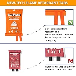 SecuCaptain Emergency Fire Blanket for Home Kitchen