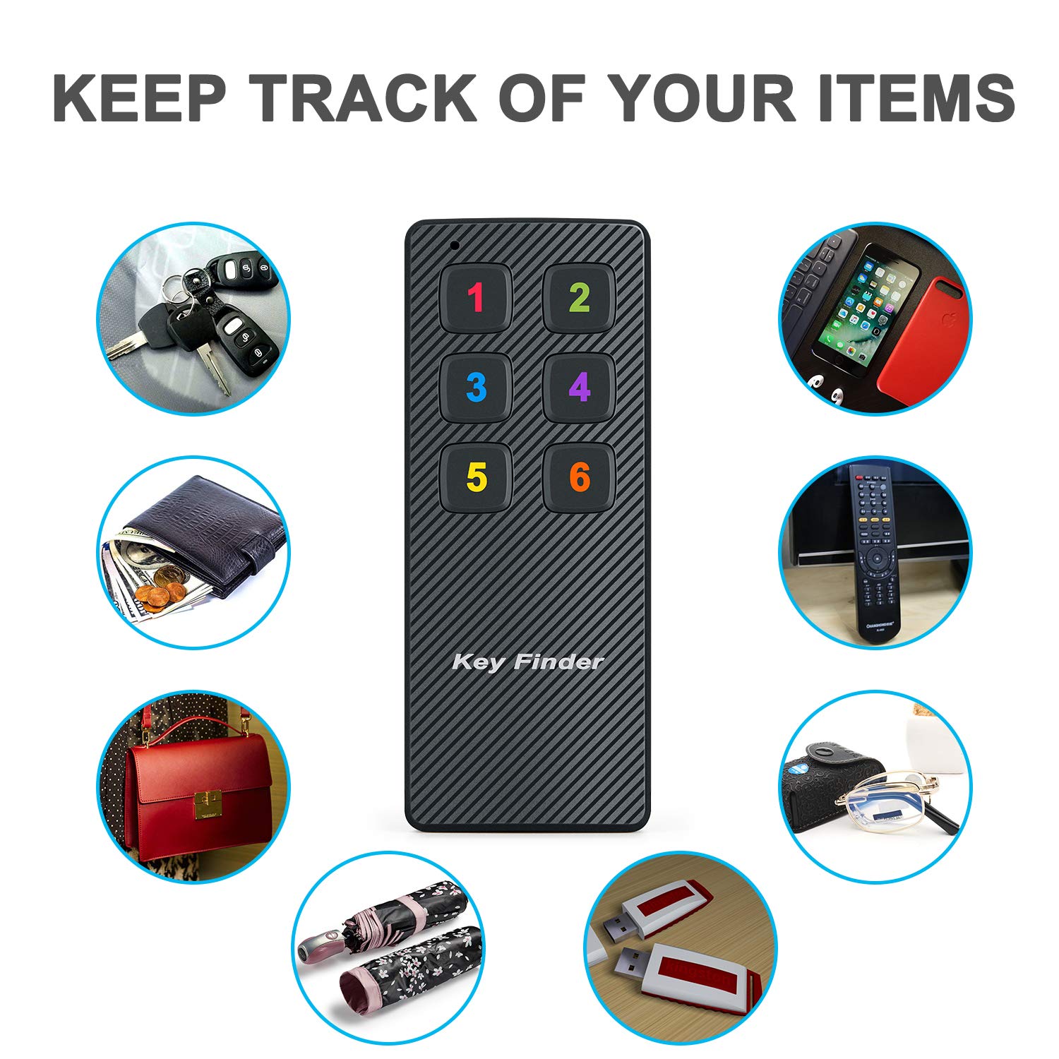 GPS Trackers Key Finder Car Keys Tracker Ideal for Phone Locator Pet