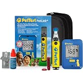 PetTest PetLink+ Genteel Glucose Kit for Dogs and Cats, Pain-Free Wireless | PetLink+ Wireless Meter, 25 Sealed Test Strips, Adjustable Lancing Device, 25 Lancets, Carrying Case, App Sync