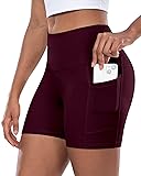 CHRLEISURE Womens Biker Yoga Shorts with