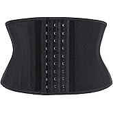 Atbuty Super Short Torso Waist Trainers Cincher Corset Tummy Shaper Slimming Latex Girdle