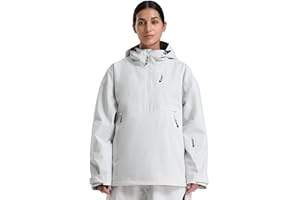 GSOU SNOW Women's Snowboard Jacket Baggy Ski Jackets Waterproof Snow Hooded Coat Windproof Mountain Winter Outdoor Sports