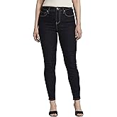 Jag Jeans Women's Valentina Pull-On Skinny Jean, Forever Black, 6