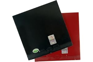 UNKNOWN 2X RITC 729 Friendship General Sponge Rubber Pips-in Table Tennis (PingPong) Rubber with Sponge (1 red + 1 Black, 2.2mm)