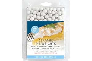 R&M International 2723 Ceramic Pie Weights, 1 lb. with Mesh Storage Bag