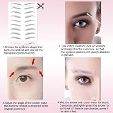 Yesallwas 4D Eyebrow Tattoo Stickers 20 Pairs Waterproof Transfer Makeup for view 5