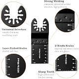 Goysen 60Pcs Oscillating Saw Blades 34mm Universal Quick Release for Multimaster view 2