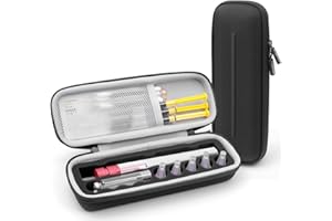 Krypthos Diabetic Supplies Travel Carrying Case, Daily Use Insulin Pen Holder Case for Insulin Vials, Insulin Pens, and Needle Storage