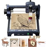 ACMER S1 Laser Engraver Machine, 3500mW Lazer Cutter for Wood and Acrylic | 0.04mm Fine Laser Spot, 130 x 130mm Working Area, Compact Desktop Design, Detailed Results for DIY Crafts and Small Projects