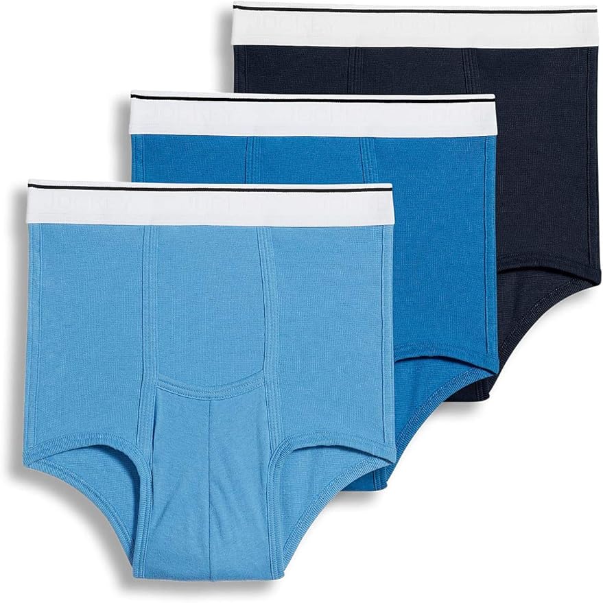 Jockey Mutande Boxer Brief Con Sacca Uomo – 2 Pezzi, Colore Grey Heather, Taglia L, Cotone Elastico, Mosca Orizzontale