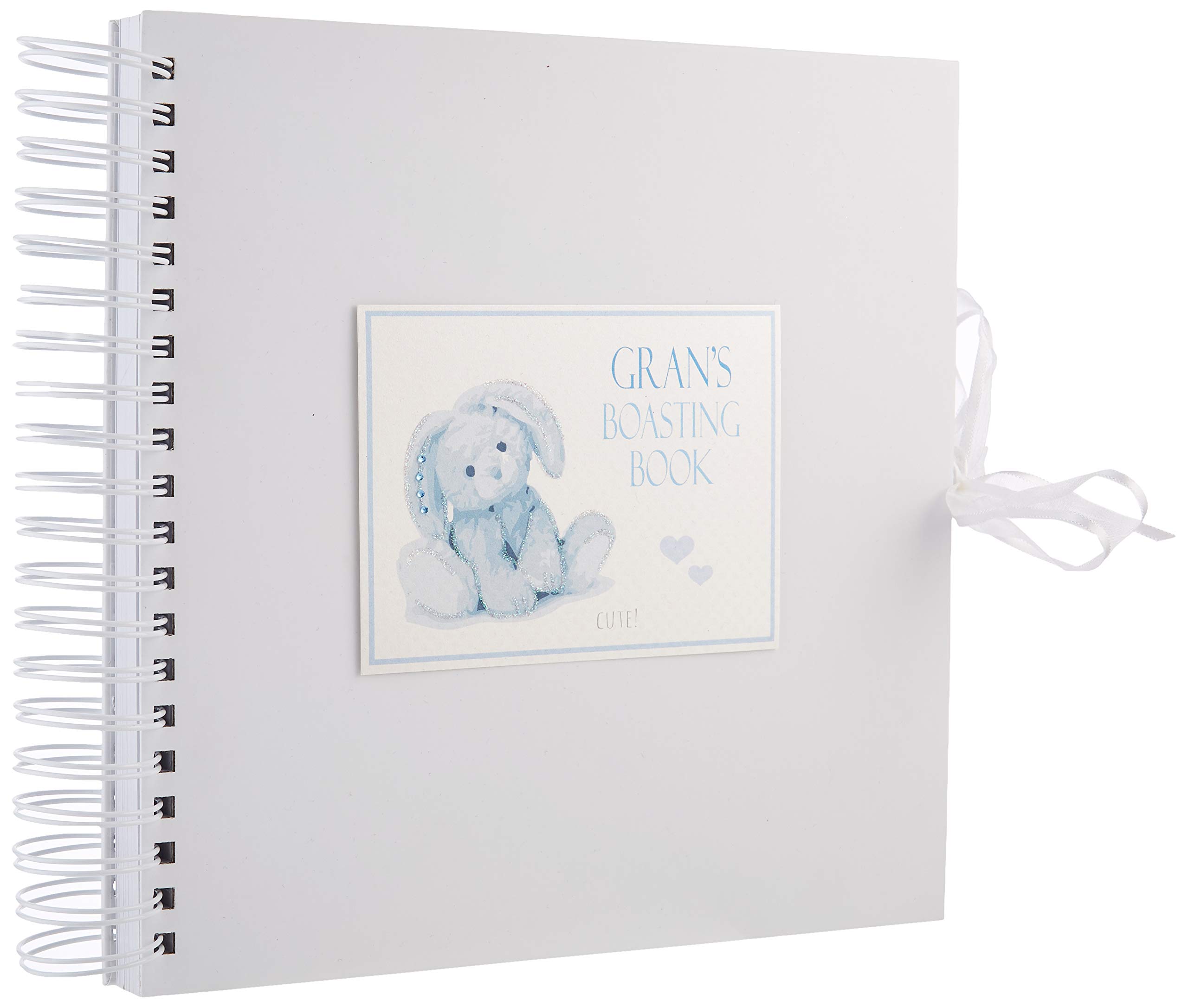 White Cotton Cards Blue ‘Gran's Boasting Book’ Memory Book (NRB5C), of