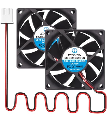 Amazon.com: WINSINN DC 70mm Fan 24V 7020 Dual Ball Bearing