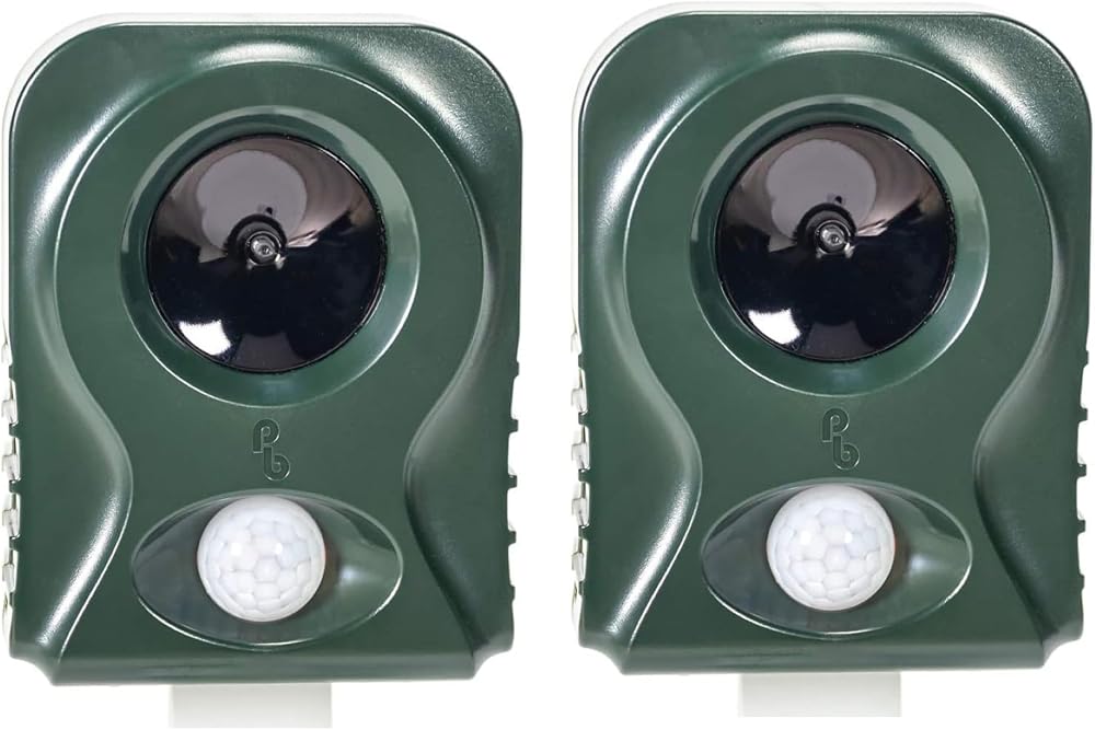 Pestbye Battery Operated Cat Repellent V2 Set of 2 Ultrasonic Scarers