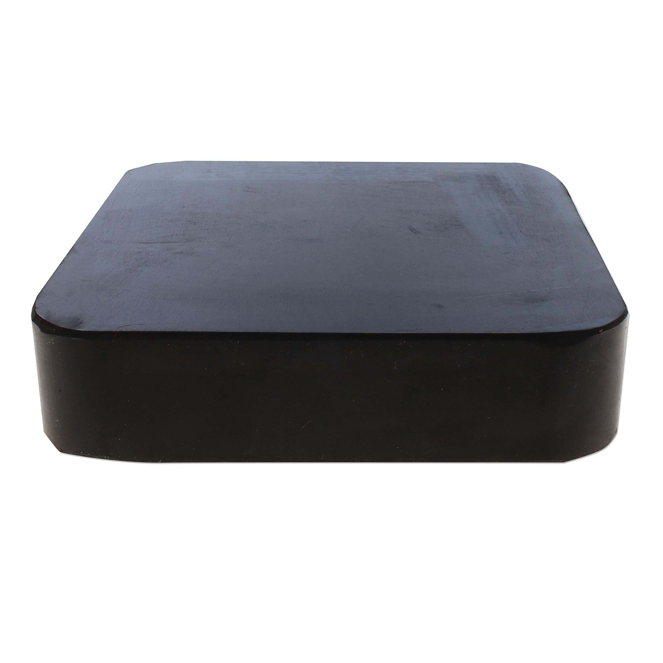 The Beadsmith Rubber Dapping Block, 4 x 4 x 1 inches, Jewelers Tool for Jewelry and Stamping
