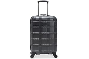 Ben Sherman Nottingham Lightweight Hardside 4-Wheel Spinner Travel Luggage, Charcoal, 20-Inch Carry On