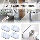 WUBAYI 4Pcs Baby Gate Extension Wall Protector No Drill Elliptic view 6