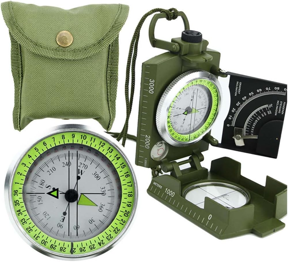 aleto UK New Professional Military Army Metal Sighting Compass Clinometer Camping