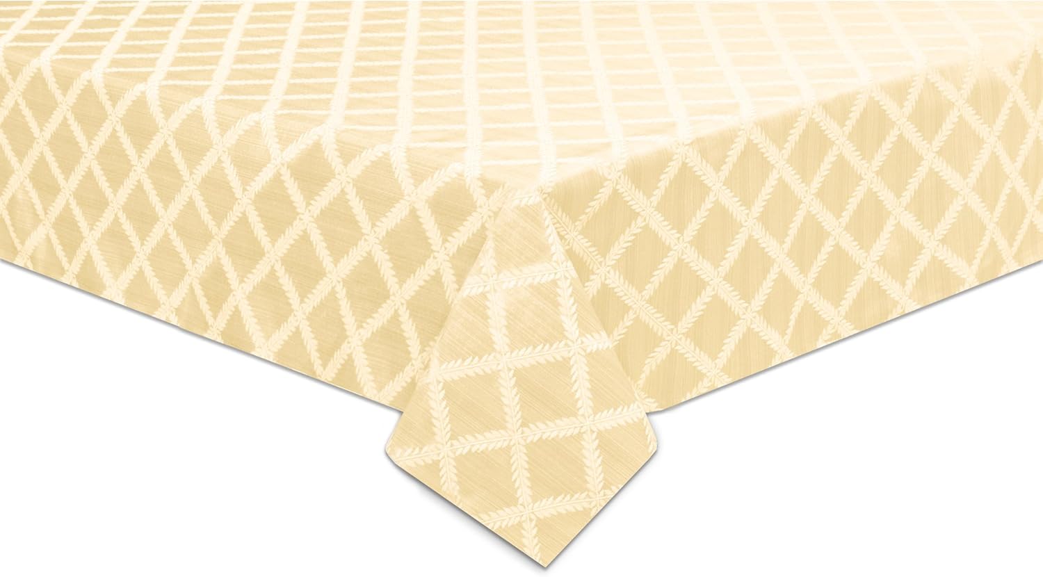 Lenox Laurel Leaf 70"x122" Oblong Tablecloth, Ivory
