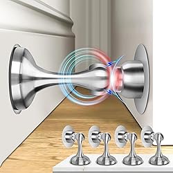 Profasion Magnetic Door Stoppers 4 Pack, Stainless