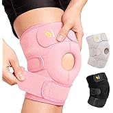 Bracoo Knee Support Brace for Men Women, Adjustable Compression Sleeve Wrap Patellar Pad Tendon - Arthritis Pain, meniscus tear, Injury Recovery, Running, Workout, KS10