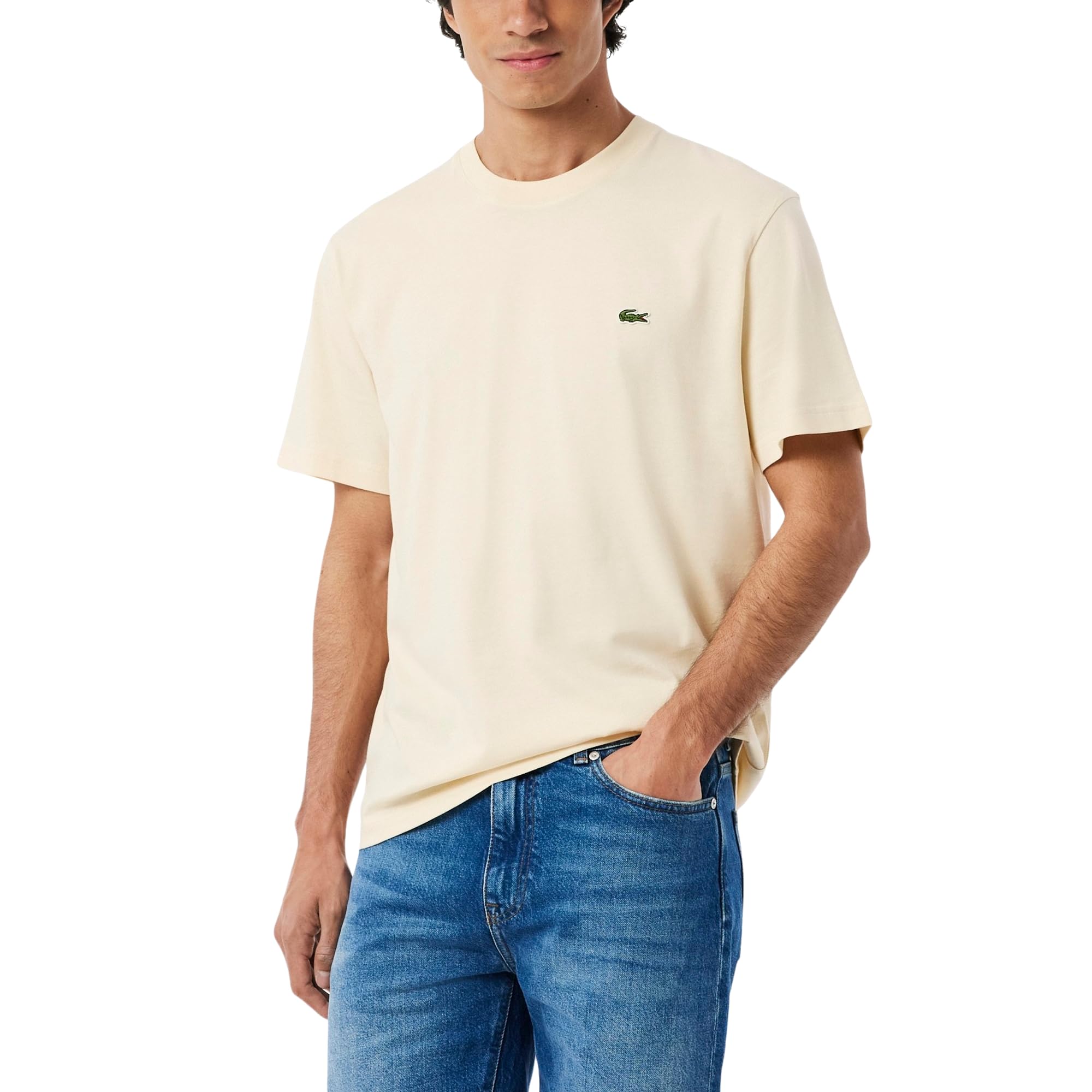 Lacoste Men’s Cotton T-Shirt, Naturel Clair, XX-Large