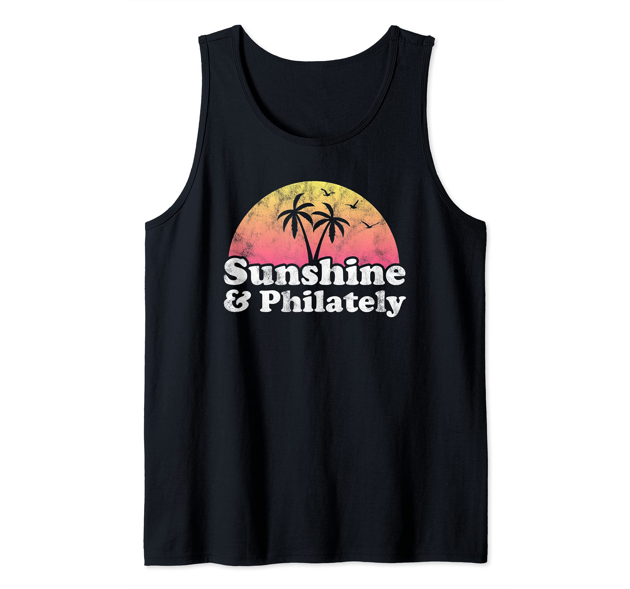 Sunshine and Philately Stamp Collecting Tank Top